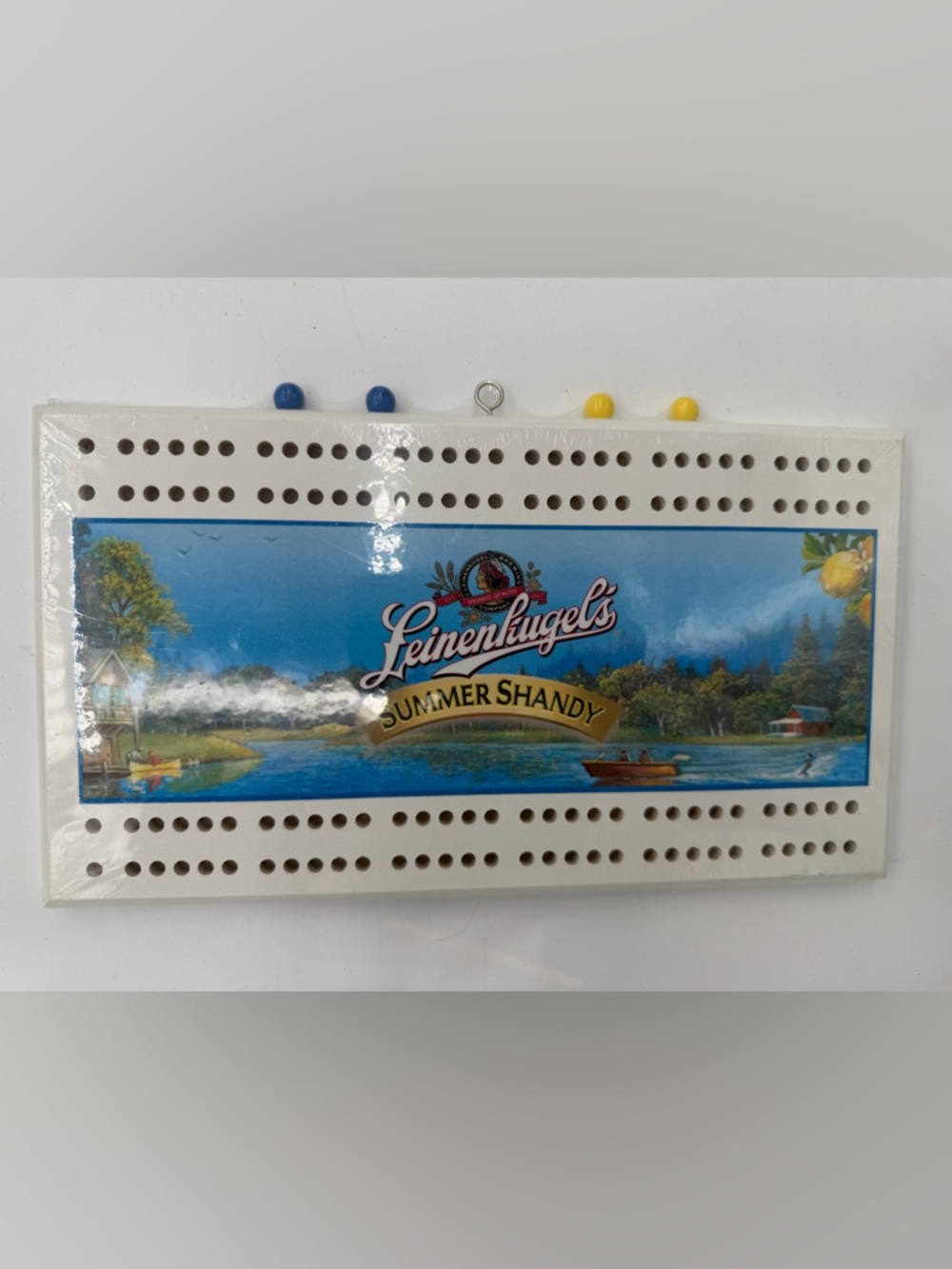 Leinenkugel’s Summer Shandy Cribbage Board – New Unopened in Shrink Wrap.